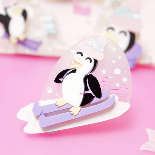 Slip & Slide Penguin Brooch