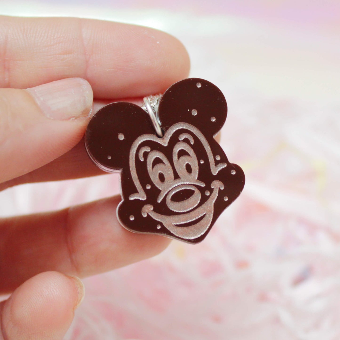 Mickey Chocolate Ice Cream Sandwich Necklace