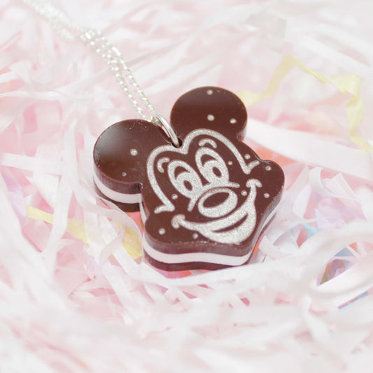 Mickey Chocolate Ice Cream Sandwich Necklace