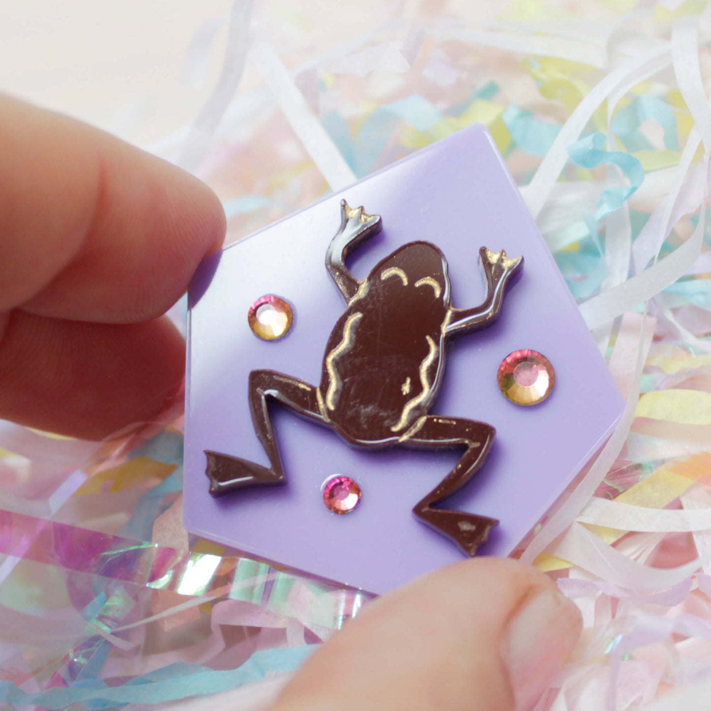 Mini Frog Brooch