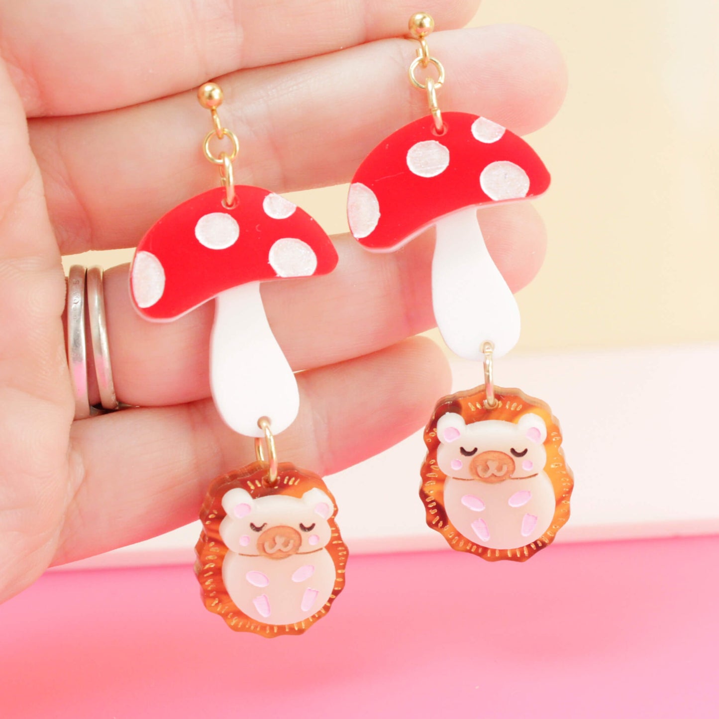 Hedgehog Earrings