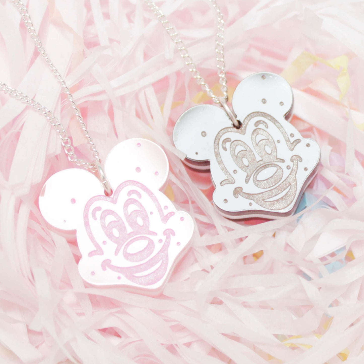 Mickey Strawberry Ice Cream Sandwich Necklace