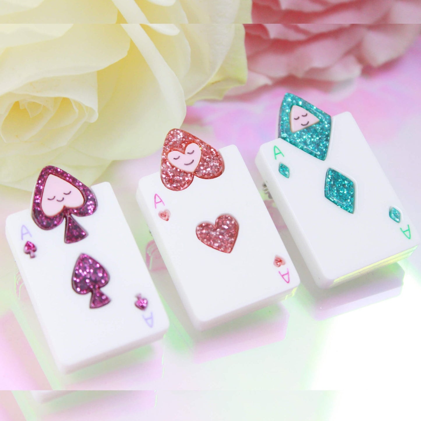 Card Brooch Set