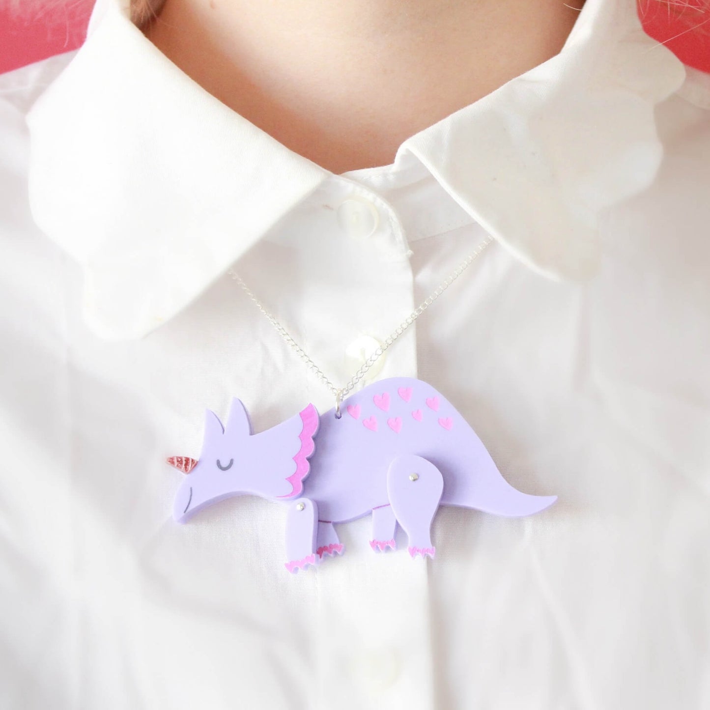 Triceratops Necklace